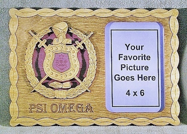 Psi Omega 4x6P Picture Frame